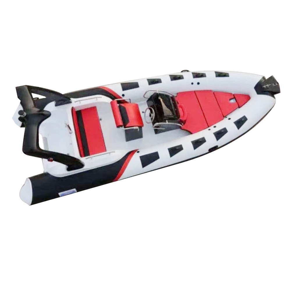 CE Certified 13ft 3.9m Sport RIB 390 PVC Inflatable Aluminum Rowing Boat Inboard Engine for Lake River Outdoors for Fishing