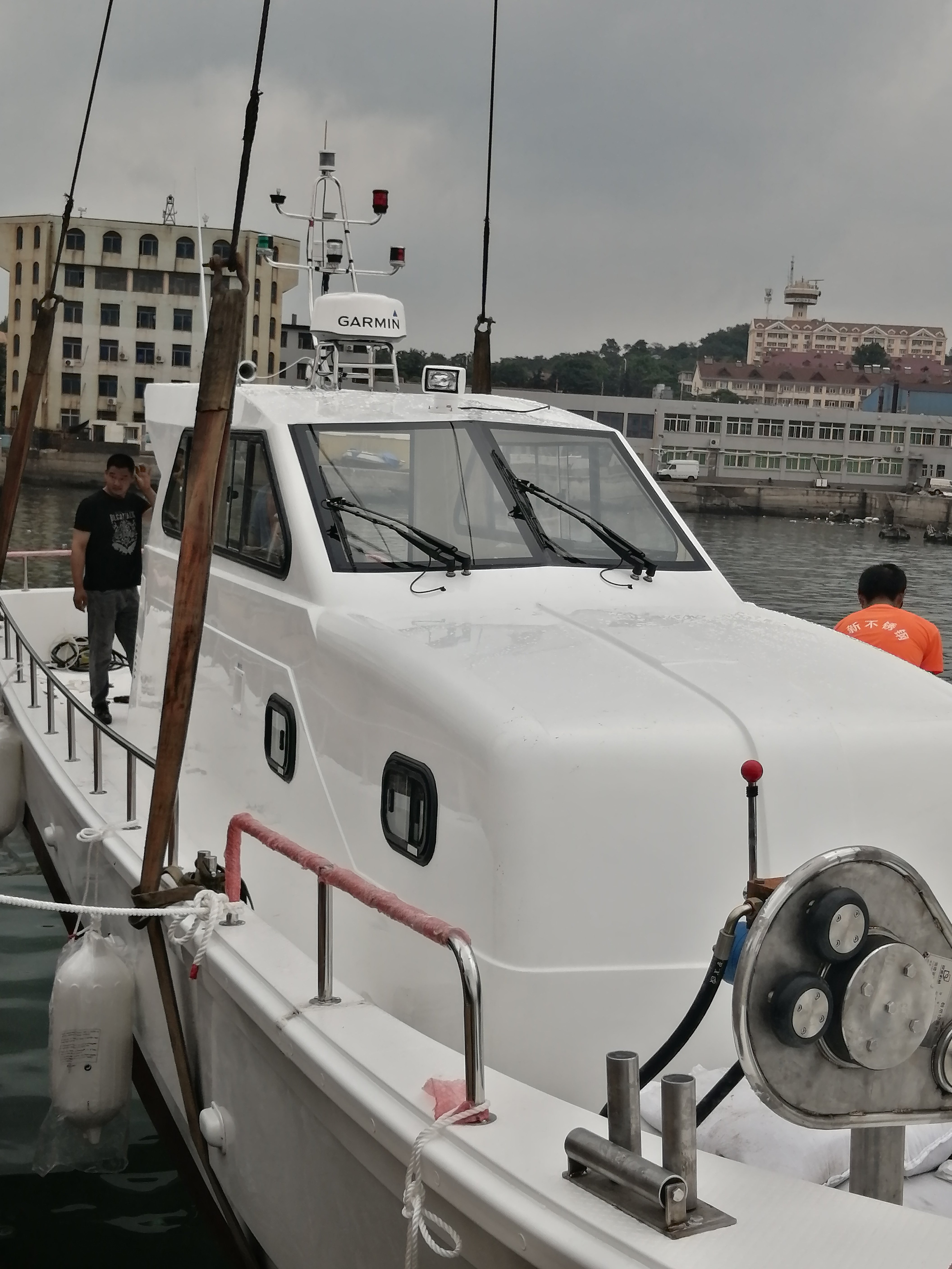 Grandsea 14m/46ft Longline Yacht Fiberglass Speed Boat with Inboard Engine for Fishing