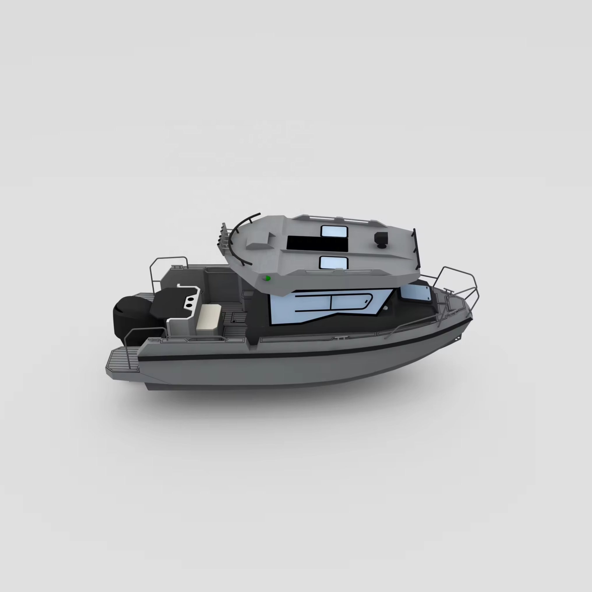 Aluminum Profisher 6.2m Sport Yacht Fishing Boat with Outboard Engine