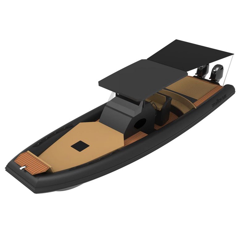 32ft Luxury 9.6m Sport Yacht 960 Boat Rib for Fishing River Transport Outboard Engine Made of Aluminum Hypalon PVC Hull Material