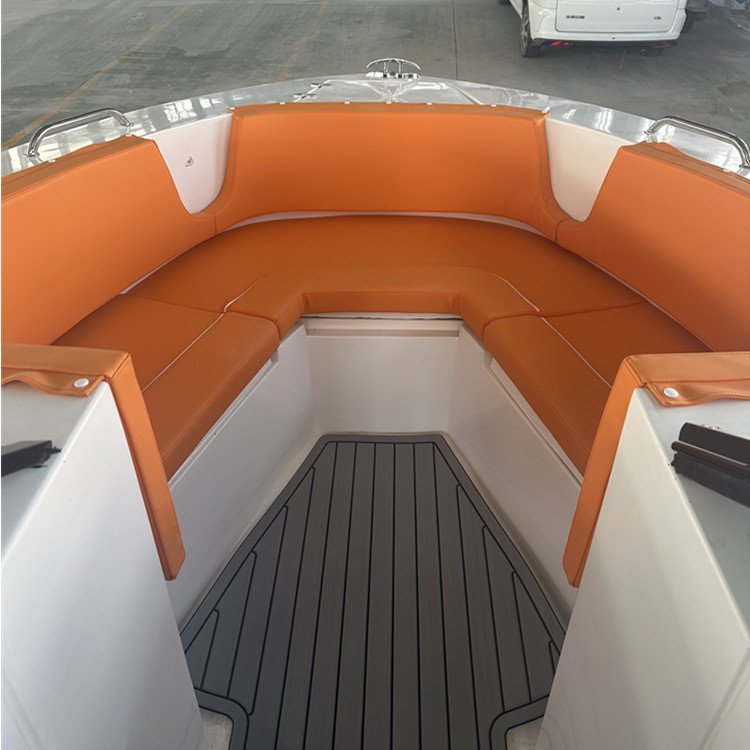 7.8m Fiberglass Racing Boat for Sale 26ft with 12-Person Capacity and Outboard Engine for Fishing Vessels