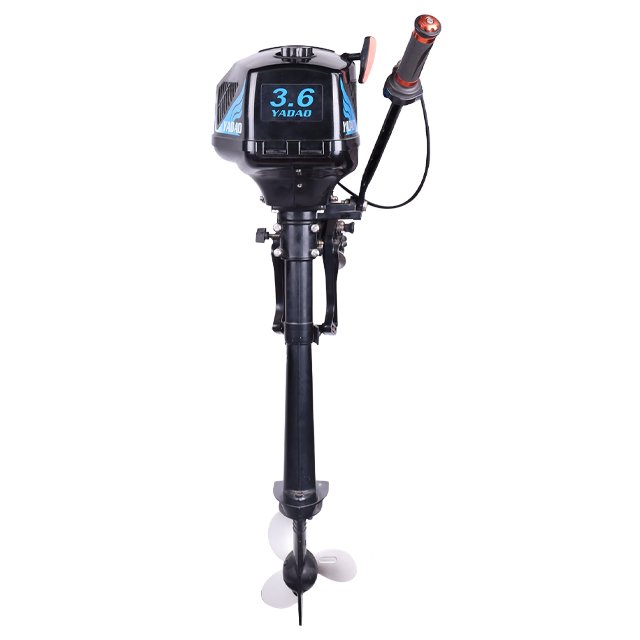 YADAO 3.6hp DC Brushless Outboard Motors Long Shaft Electric Boat Engine 2-Stroke Manual Outboard Condition New Fuel Gasoline