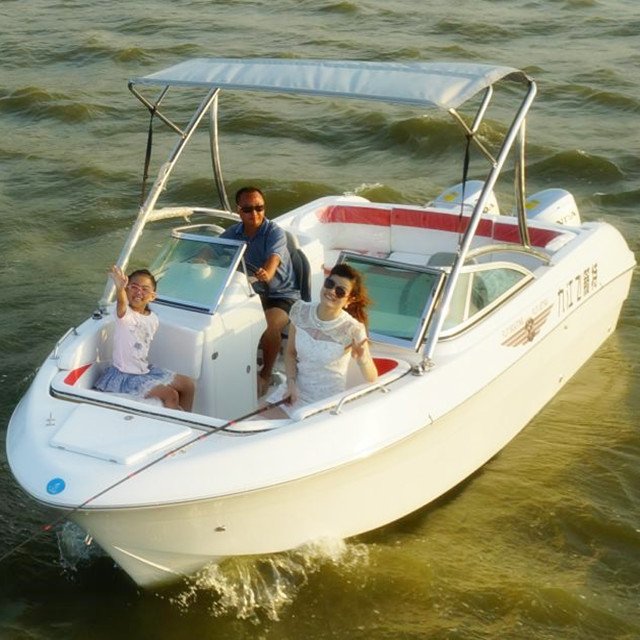 20ft Fiberglass Deep V Hull 90~200hp Outboard Engine Fishing Boat