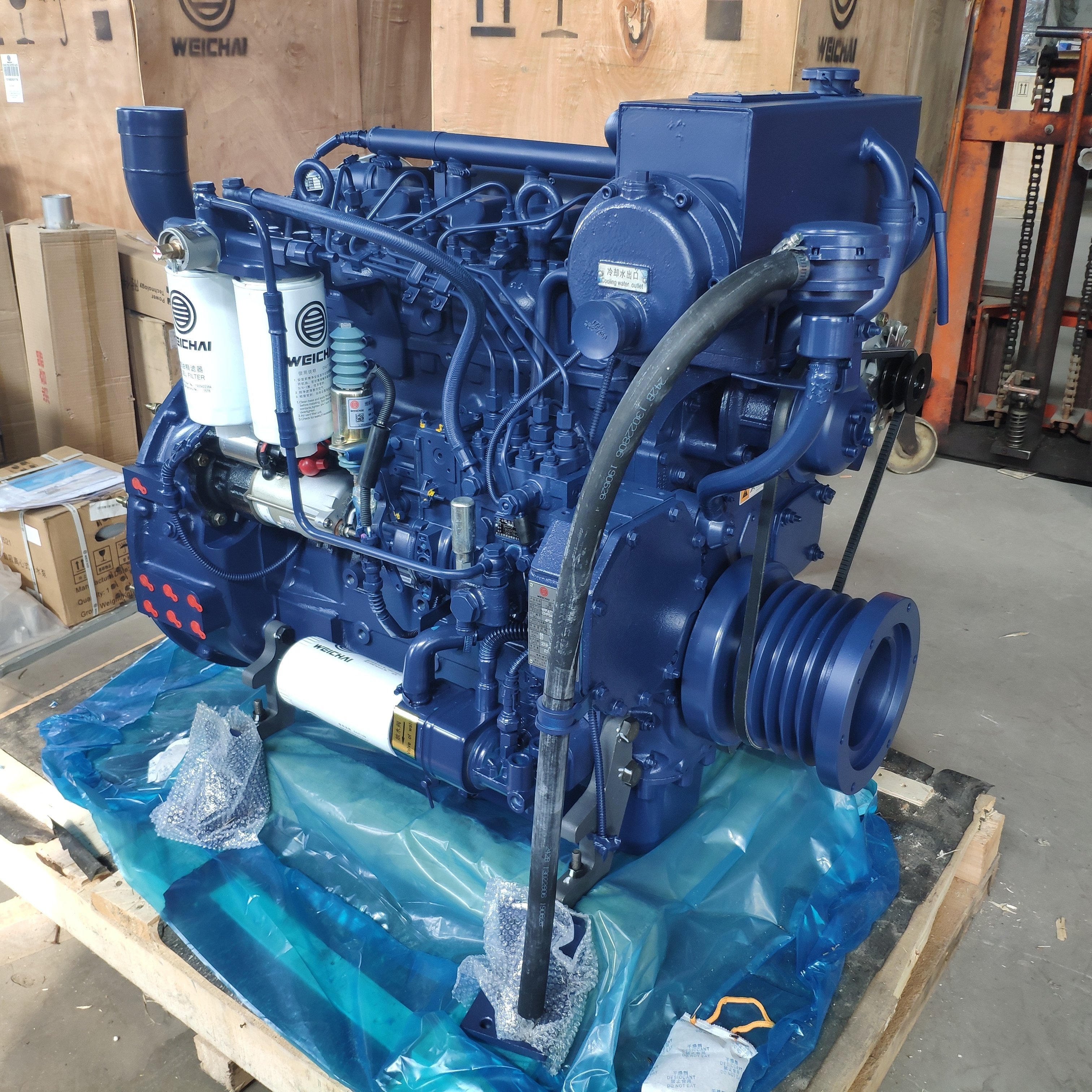 Cheap Price 50hp 60hp 75hp 100hp 120hp Small Boat diesel Engine With Transmission Gearbox WP4C102-21