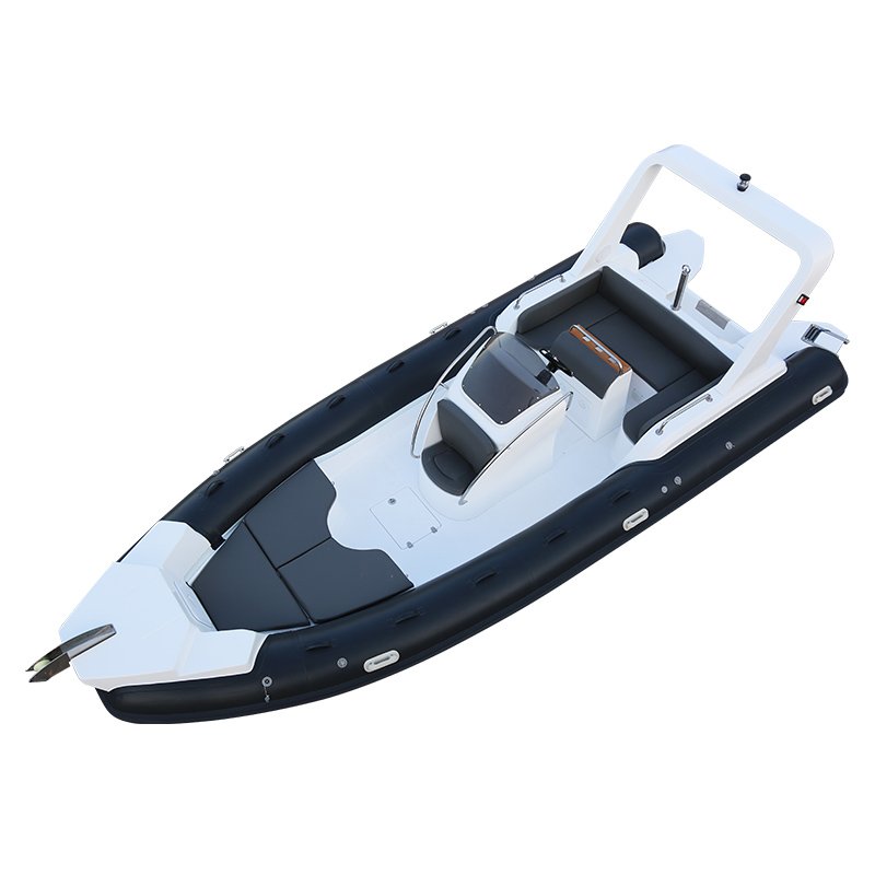 New Arrival CE 7m 23.3ft Luxury RIB Hypalon Inflatable Fishing Rowing Boat with 200HP Engine Rib Boat Inflatable for Ocear Water