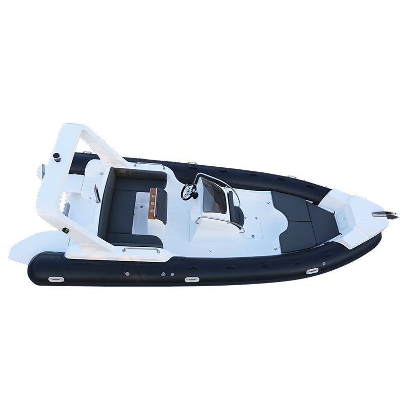 New Arrival CE 7m 23.3ft Luxury RIB Hypalon Inflatable Fishing Rowing Boat with 200HP Engine Rib Boat Inflatable for Ocear Water