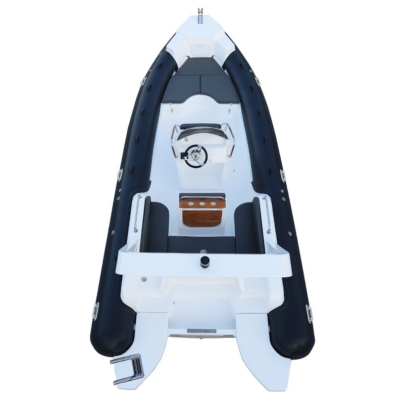 New Arrival CE 7m 23.3ft Luxury RIB Hypalon Inflatable Fishing Rowing Boat with 200HP Engine Rib Boat Inflatable for Ocear Water