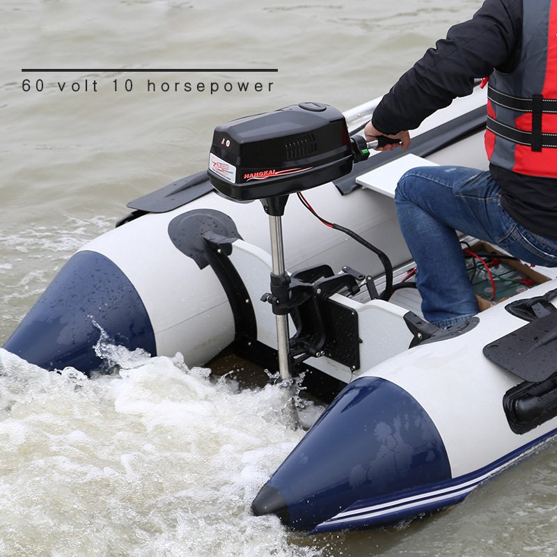 Strong Powerful Outboard Motor 60V 10HP 2200W Brushless Fishing Electric Boat Engine Trolling Outboard Boat Motor for Sale