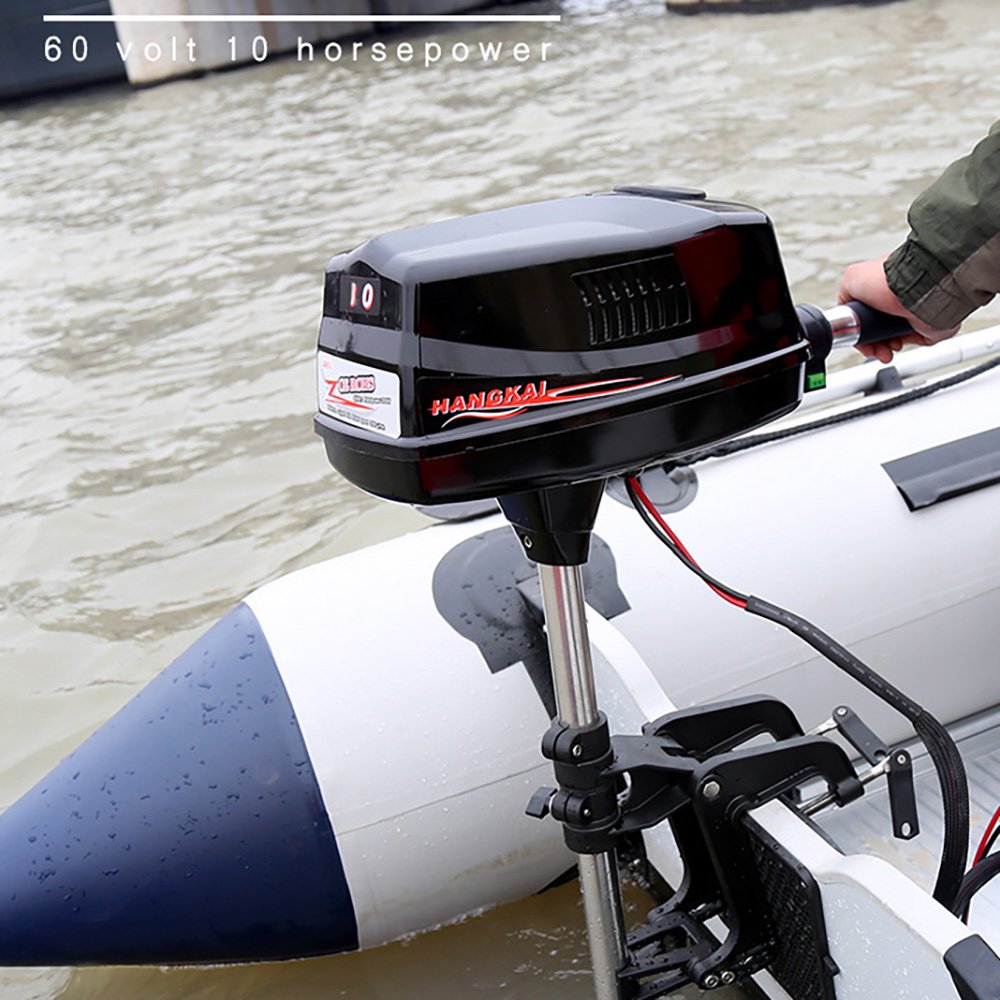 Strong Powerful Outboard Motor 60V 10HP 2200W Brushless Fishing Electric Boat Engine Trolling Outboard Boat Motor for Sale