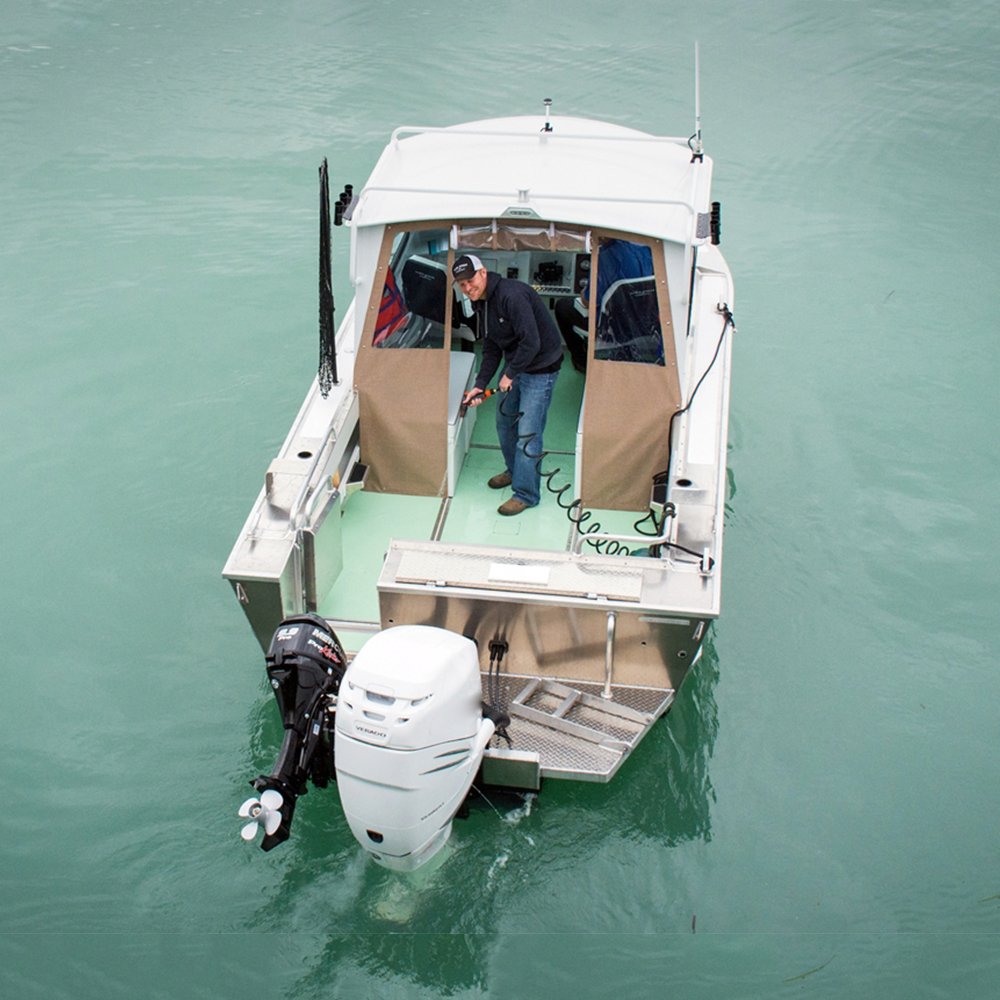 21ft NEW Hard Top Welded Aluminum Saltwater Fishing Boat With Outboard Engine