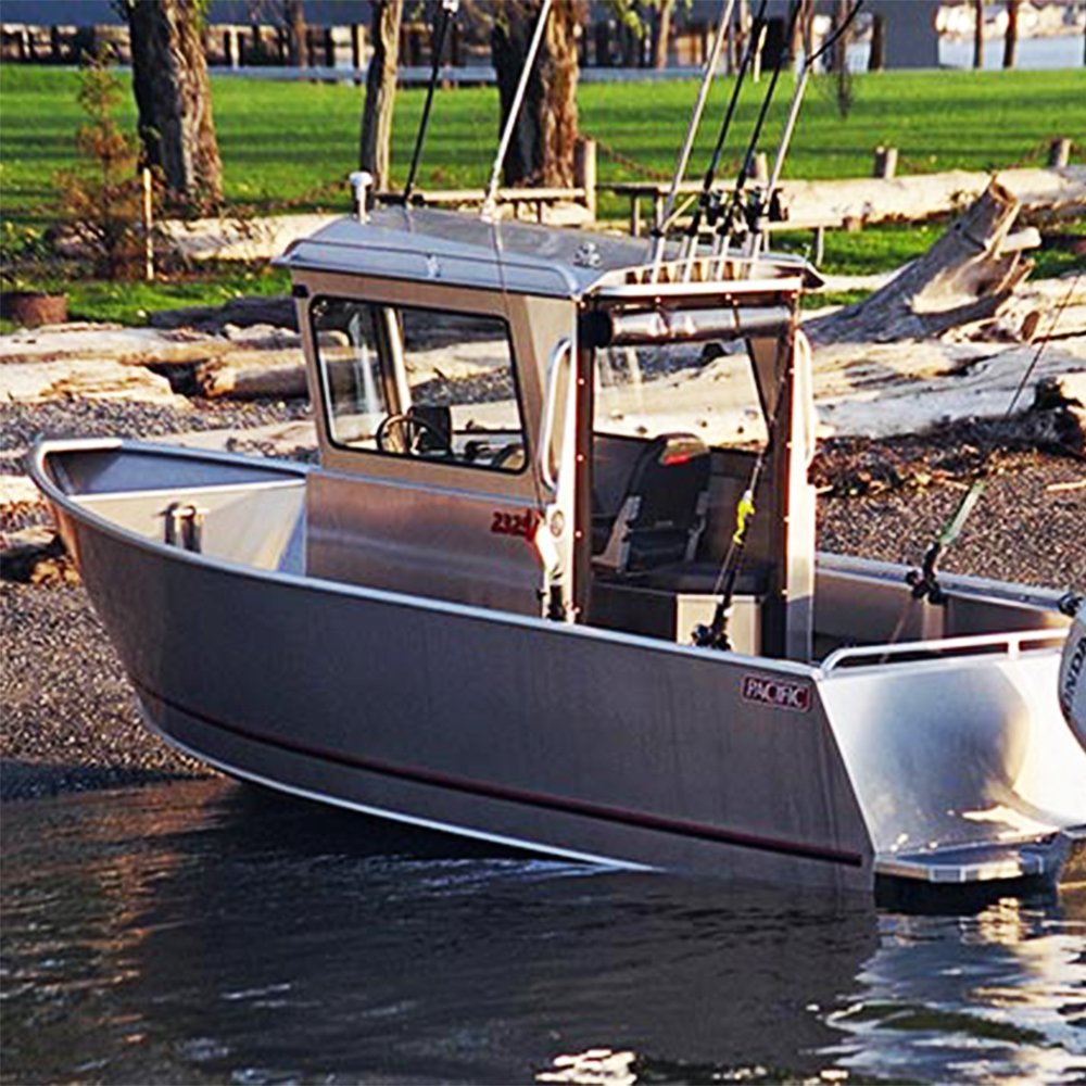 Kinlife 25ft CE Certified Aluminum Fishing Speed Boat With Outboard Engine for Lake and River Drifting New