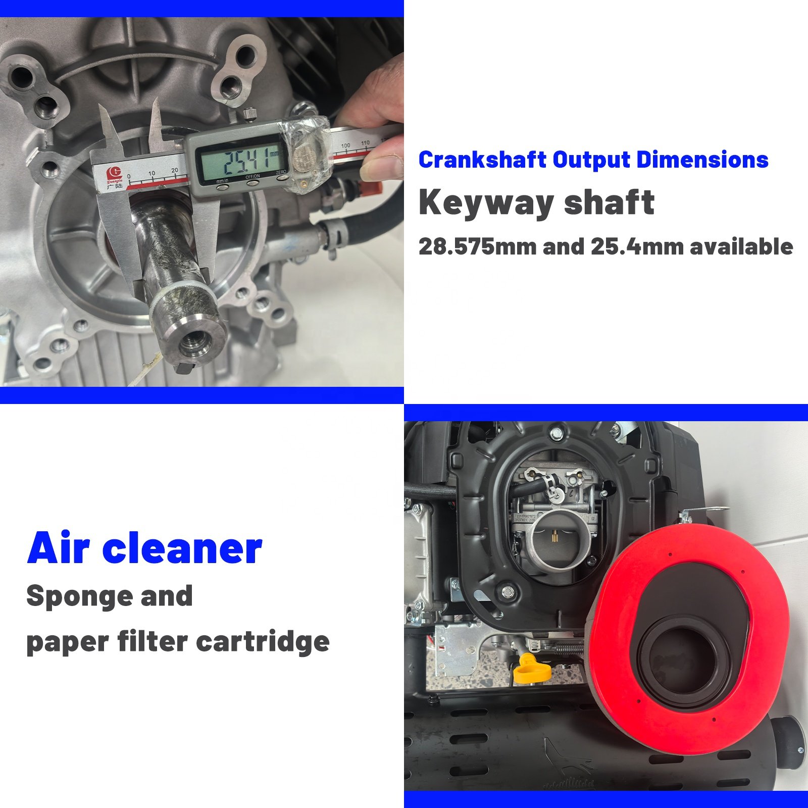 L0cin 27HP/764CC 4-Stroke Gasoline Engine Twin Cylinder Industry LC2V80 OHV Low Fuel Consumption Boat Motor Core