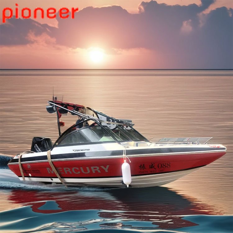 Luxury 50FT Fiberglass Fishing Boat High Speed FRP Motor Sport Yacht with Outboard Engine Available for Sale