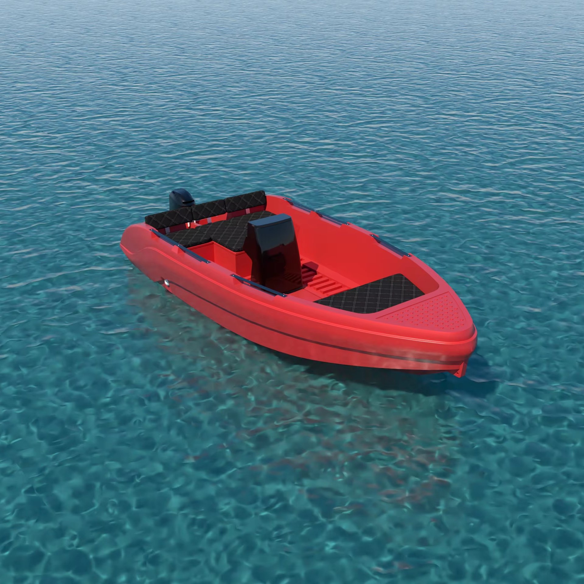 Rotomolding Manufacturer Custom Rescue Offshore Water Speed Power Boat Yacht HDPE Fishing Boat