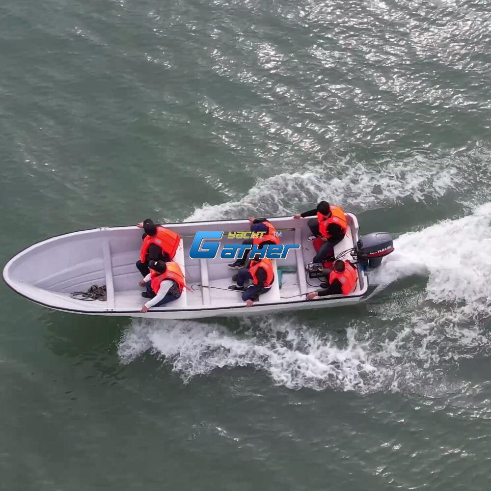 GATHER YACHT 19ft 5.8m Cheap Fiberglass River Fishing Panga 19S Boat