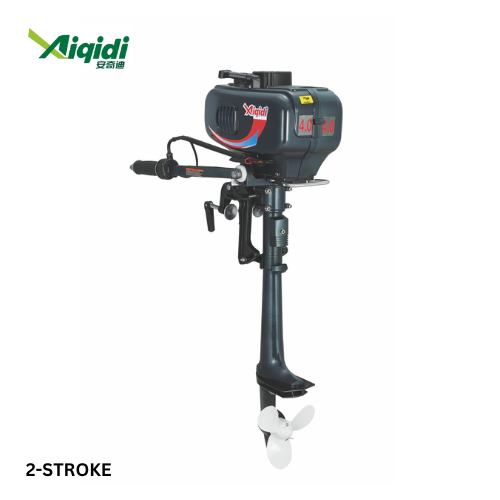 Outboard Motor XW4W 2HP 2 Stroke Tiller Steering Gear and Clutch Controller Gasoline Outboard Motor
