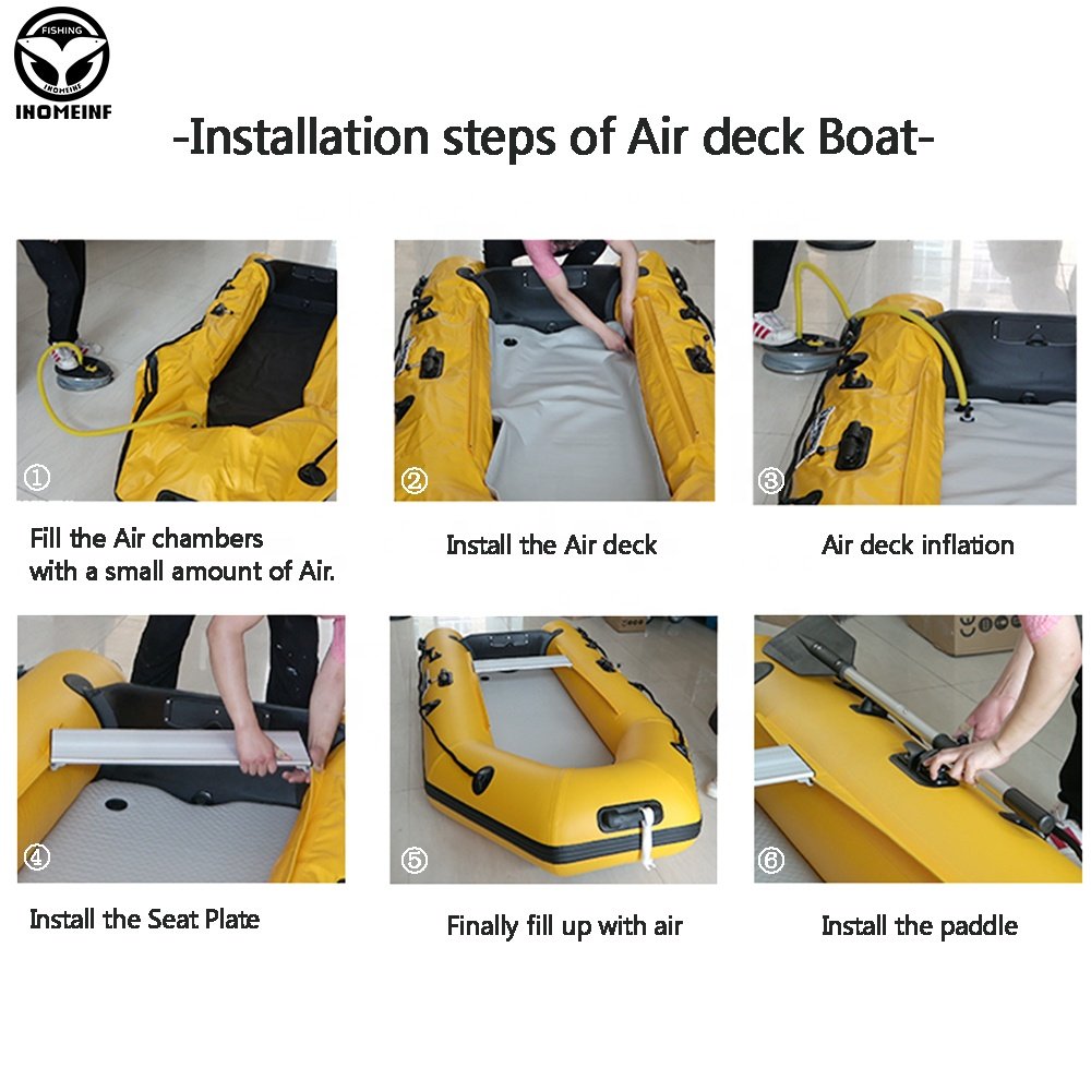 Fashion Design Pvc Rowing Boats Kayaks Popular Design Size 2m 3m 4m Inflatable Fishing Boat With Outboard Motor