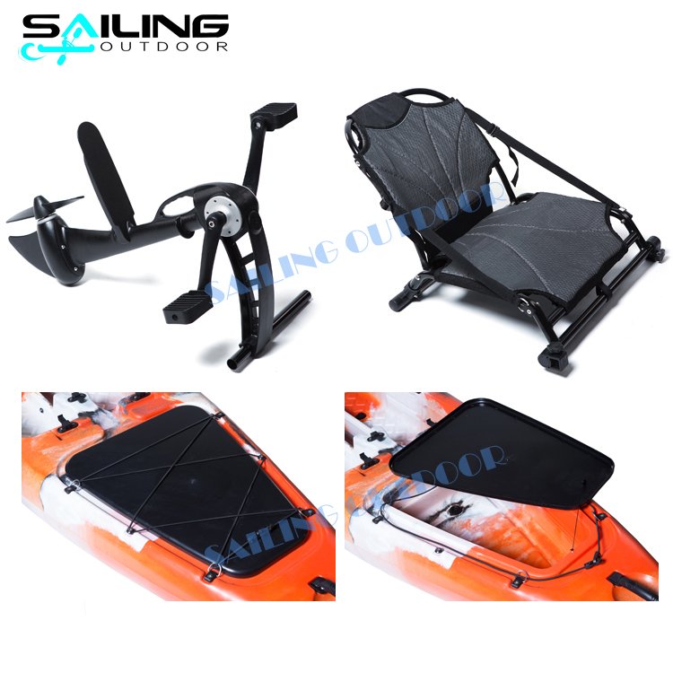 13FT New Propeller Type One Person Pedal Drive Kayak Boats Fishing Sports Boat
