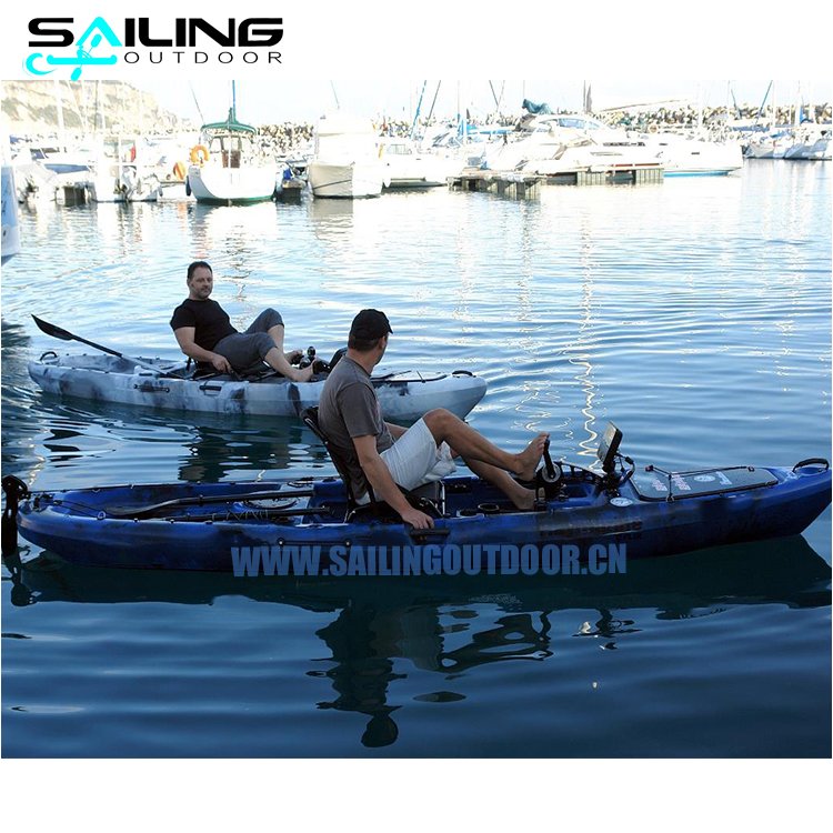 13FT New Propeller Type One Person Pedal Drive Kayak Boats Fishing Sports Boat