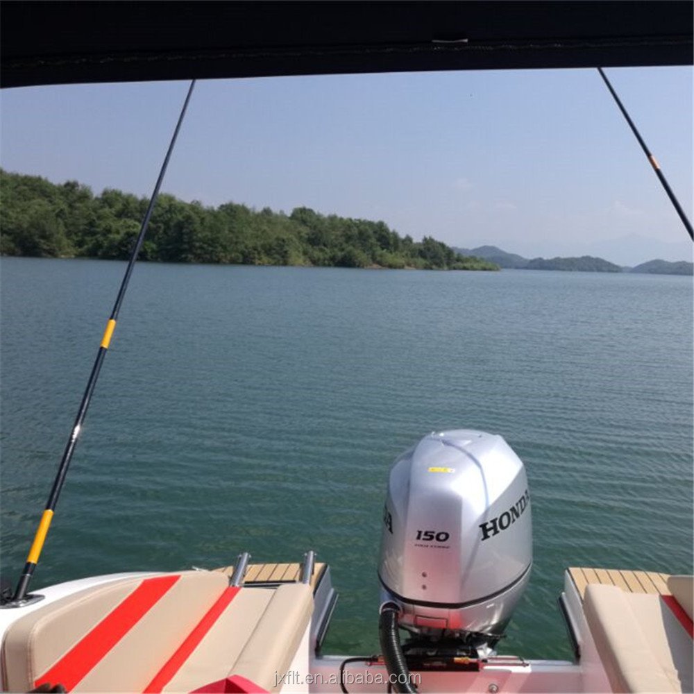 Luxury C-inshore 8-People 7.3M Fiberglass 24ft Mini Yacht Outboard Engine Speed Boat for Sale CE OEM&ODM