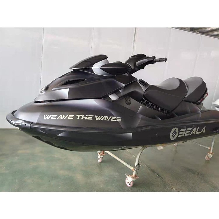 EPA-Certified Motorboat High-Speed 1400cc Jet Ski for 3 People 4 Stroke Engine New 4-Wheel Fiberglass Wave Boat