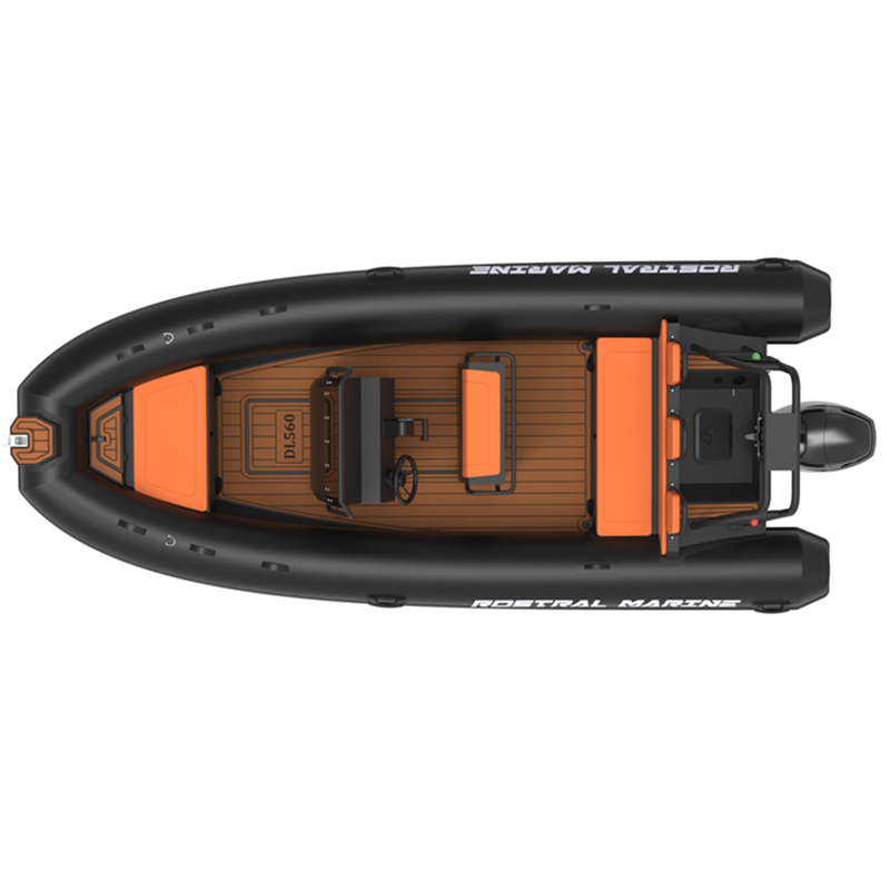 CE Certification New Premium 18ft 560 PVC Orca Hypalon Aluminum Rib Sport Yacht Outboard Engine Powered Boat