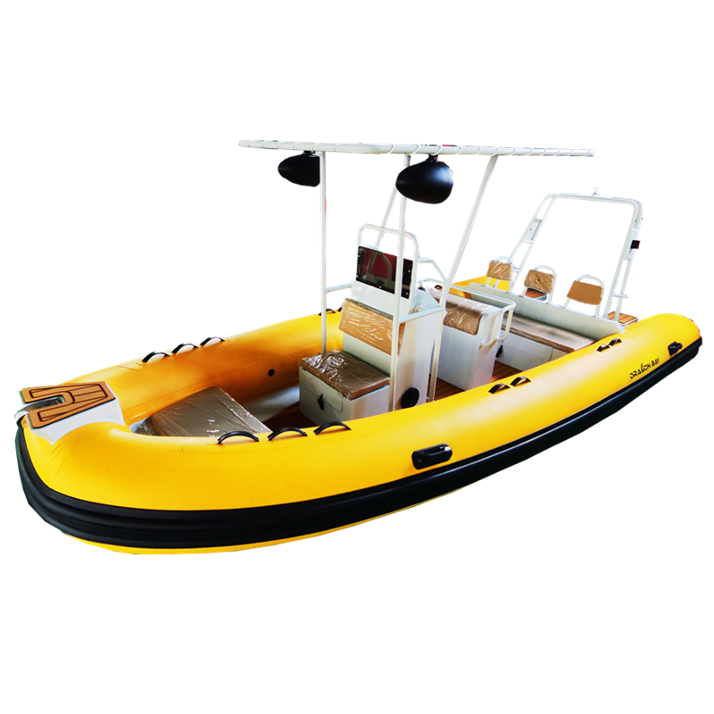 CE Certification New Premium 18ft 560 PVC Orca Hypalon Aluminum Rib Sport Yacht Outboard Engine Powered Boat