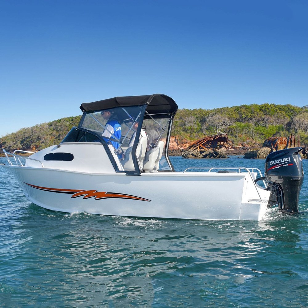 19ft Luxury Yacht Fishing Speed Boat Aluminum Welded with 6 Cabins Outboard Engine for Sport and Patrol Use