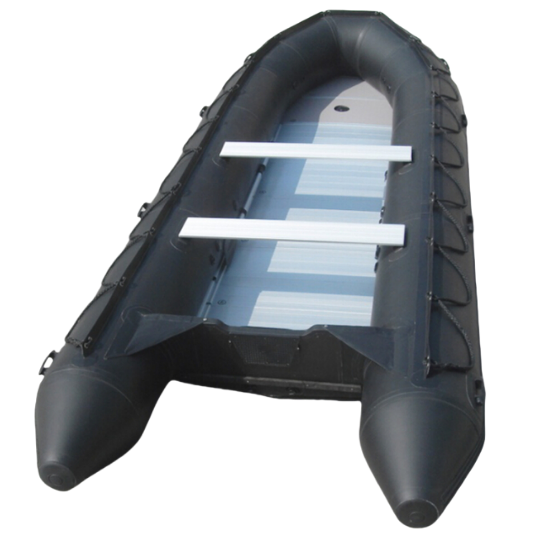PVC Aluminum Floor Sport Yacht Inflatable Fishing Boat with Outboard Engine and Accessories