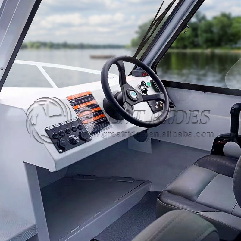 Aluminum Alloy Half Closed Boat 17ft/5.3m High Speed Yacht Boat Without Engine Boat for Sale