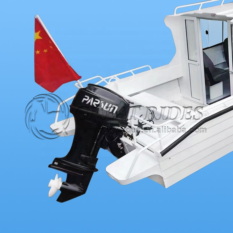 Aluminum Alloy Half Closed Boat 17ft/5.3m High Speed Yacht Boat Without Engine Boat for Sale