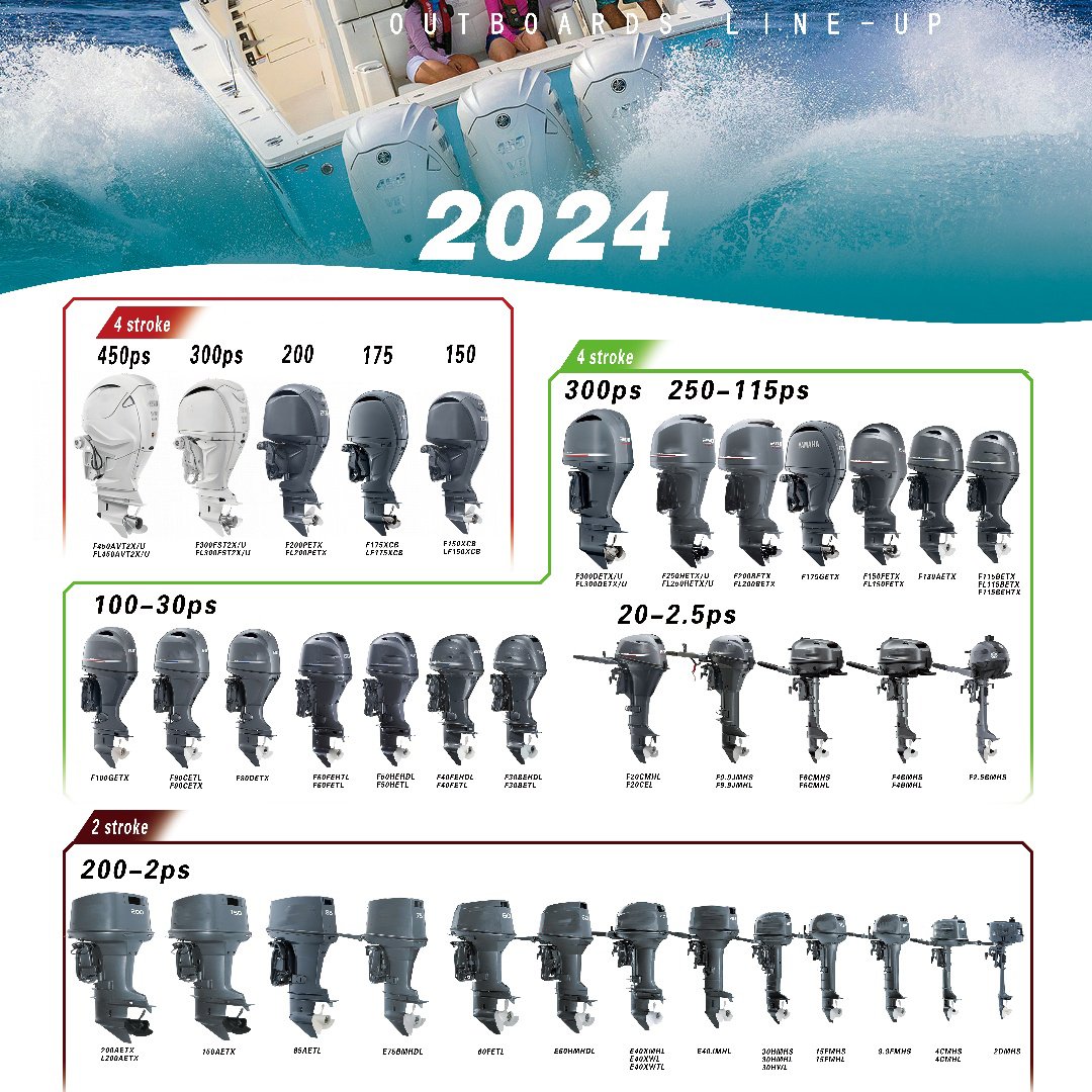 F250HETX Popular 4 Stroke Boat Engine 250HP Outboard Motor for Fishboat Yacht