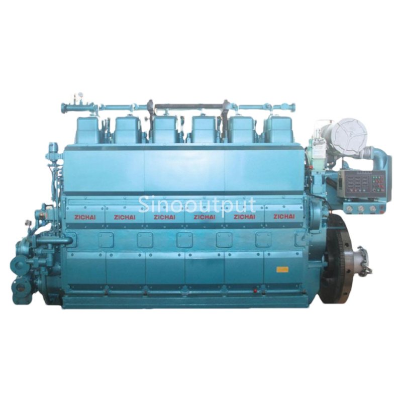 Sinooutput Original Zichai 6 Cylinder diesel Marine Engine 2100hp 2250hp 2400hp for Large Ship