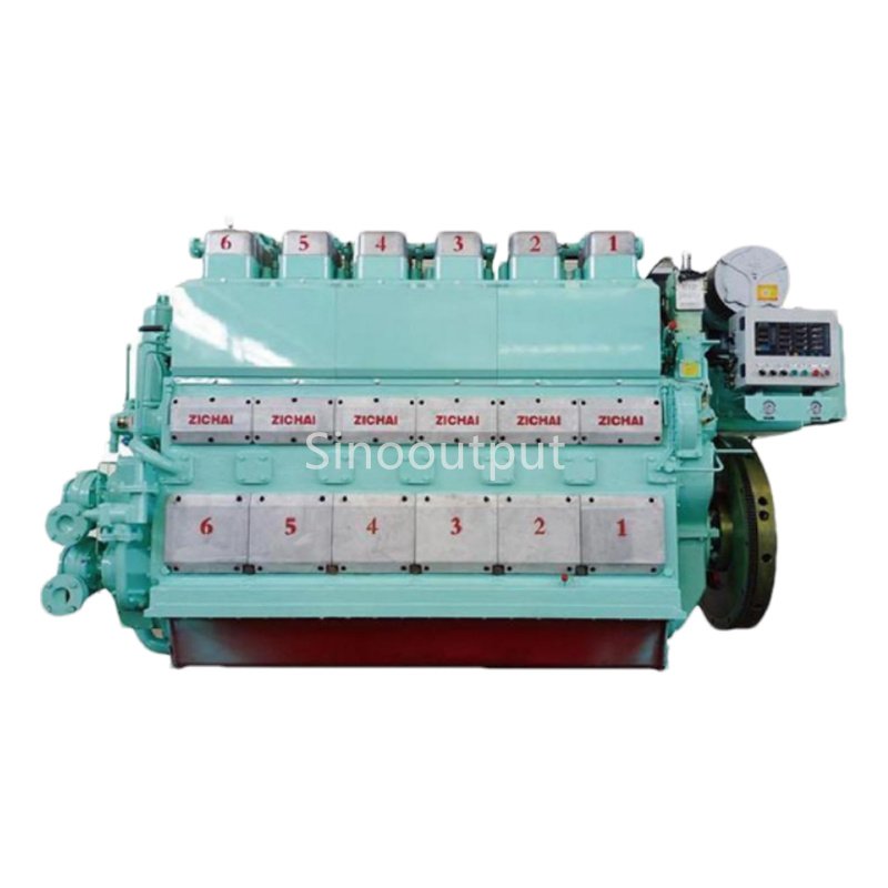 Sinooutput Original Zichai 6 Cylinder diesel Marine Engine 2100hp 2250hp 2400hp for Large Ship