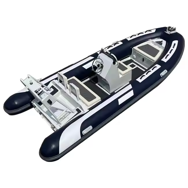 16ft Sport Rib480 Semi-Rigid Aluminum Hull Hypalon/PVC Inflatable Boat Fiberglass Fishing Pooton Boat for Sale