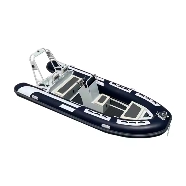 16ft Sport Rib480 Semi-Rigid Aluminum Hull Hypalon/PVC Inflatable Boat Fiberglass Fishing Pooton Boat for Sale