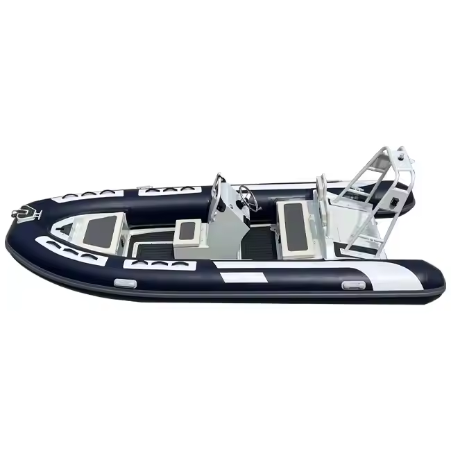 16ft Sport Rib480 Semi-Rigid Aluminum Hull Hypalon/PVC Inflatable Boat Fiberglass Fishing Pooton Boat for Sale
