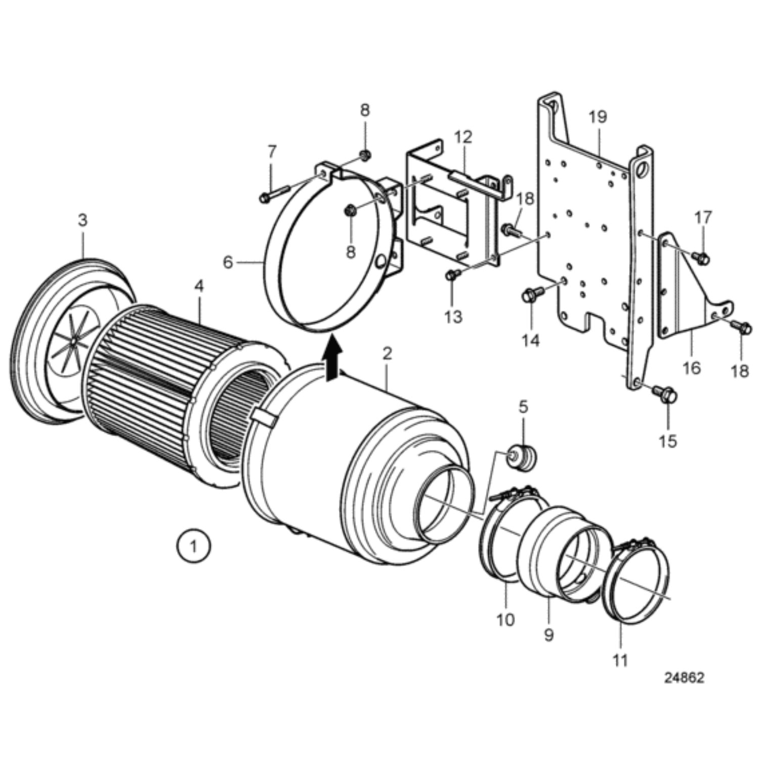 Air Filter 21196919 3885441 for Volvo Penta by Sea Sierra Manufacturer