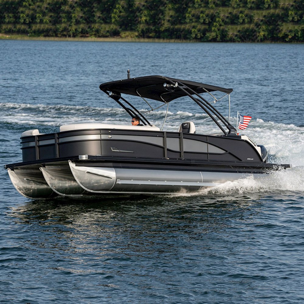 All-Weather Capability Customizable Luxury Sport Tritoon Fiberglass Pontoon Boat with High-quality Engine for Sale