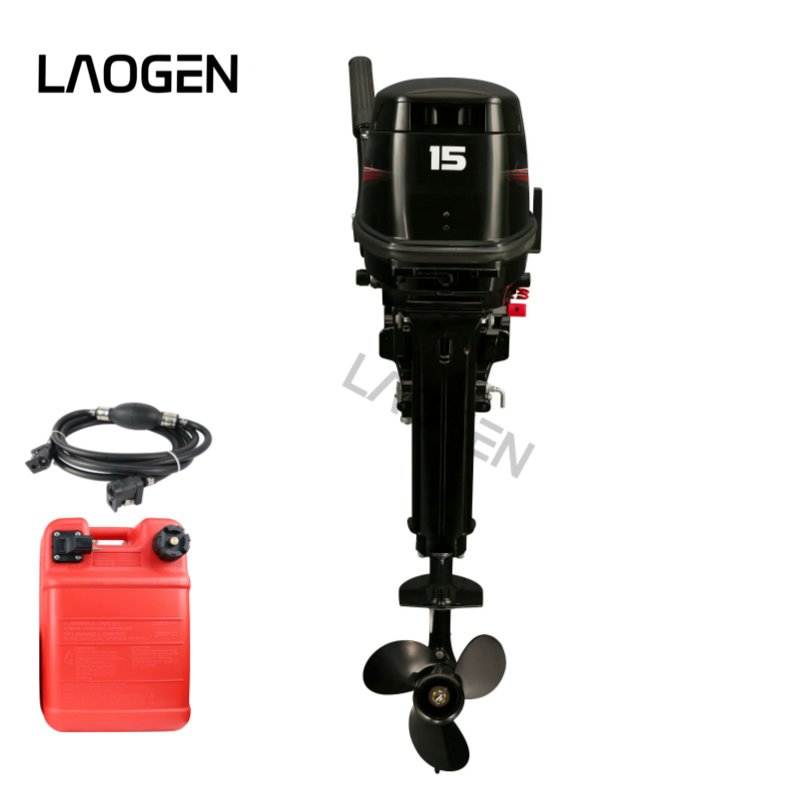 Laogen ODM Outboard Motor 2 Stroke 15hp 18hp Outboard Engine Match Mercury 15M Boat Motor Outboard Fishing 15hp Outboard Engine