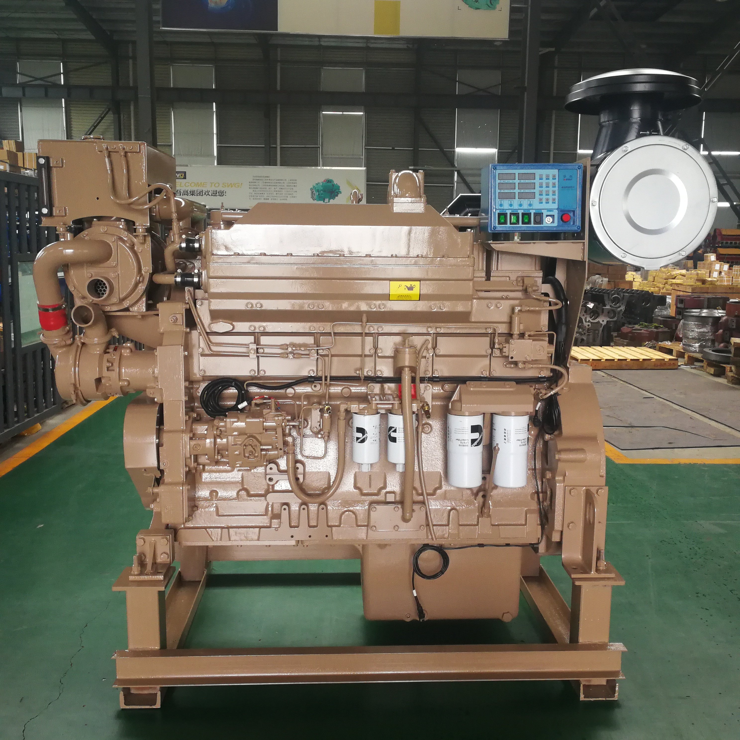 1800 Rpm 447 Kilowatts 600HP Horsepower SWG KTA19-M600 KTA19-M Marine Engine Used for cummins Boat Engine Kta 19