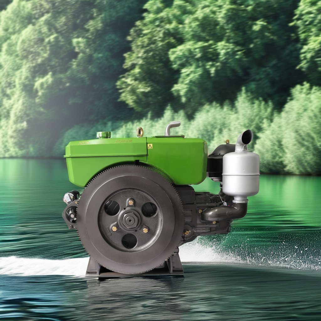 Marine Water Cooling Diesel Engine Single-cylinder 21.2KW 1-cylinder Water-cooled Electric Start Hopper Diesel Engine for BOAT