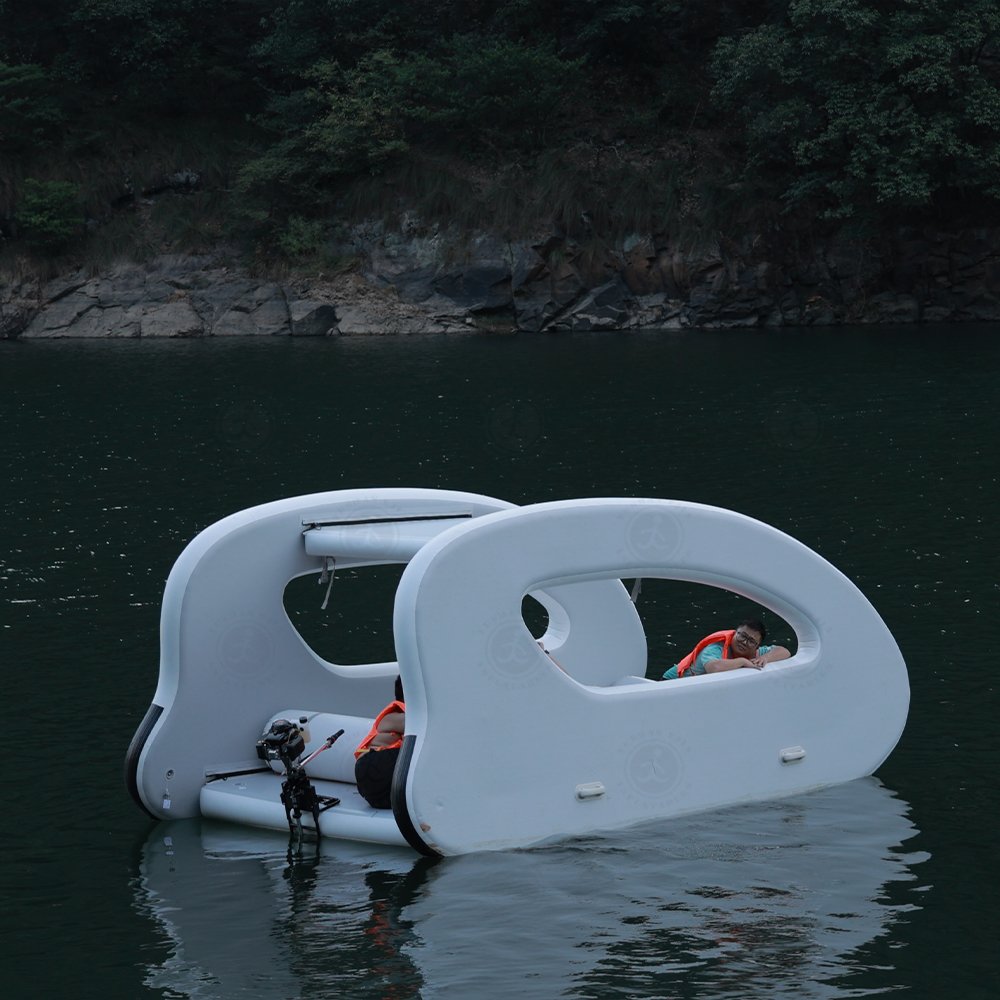 Inflatable Catamaran Fishing Boat With High Speed
