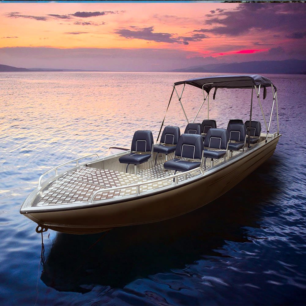 Best Quality Aluminum Fishing Cabin Cruiser Boat Hard Top and Deep-V with Trailer for Sale