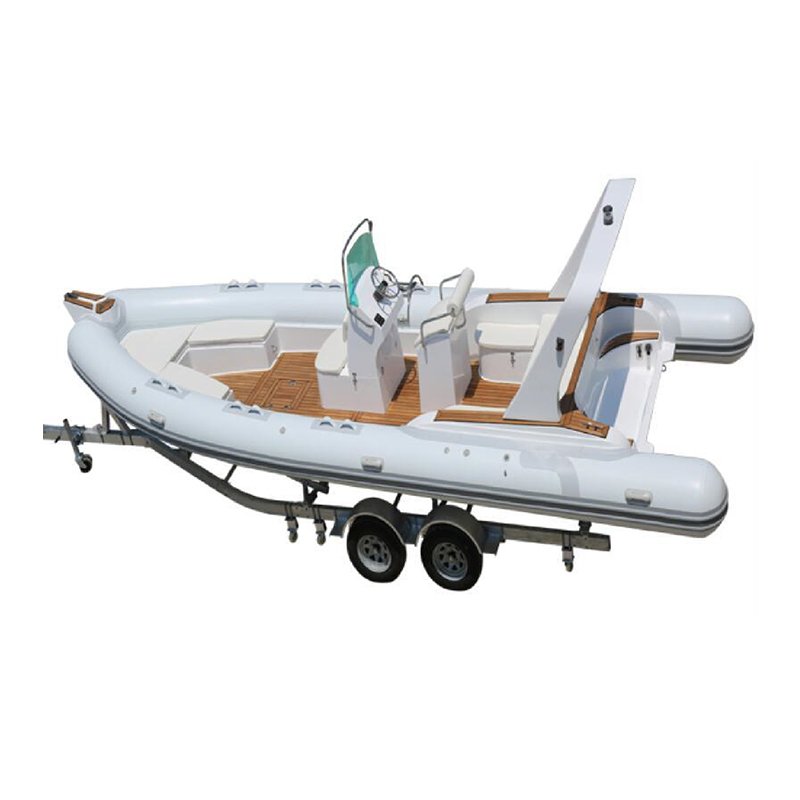 Orcanavi Luxury Tender 760m Professional Sea Sailing Boat Heavy Duty PVC Inflatable Boat for Fishing with Engine Combo Set