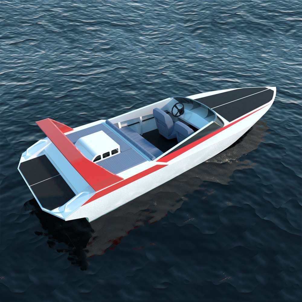 21FT Aluminum Mini Jet High Speed Boat V-Hull With Engine and Kits for Sale