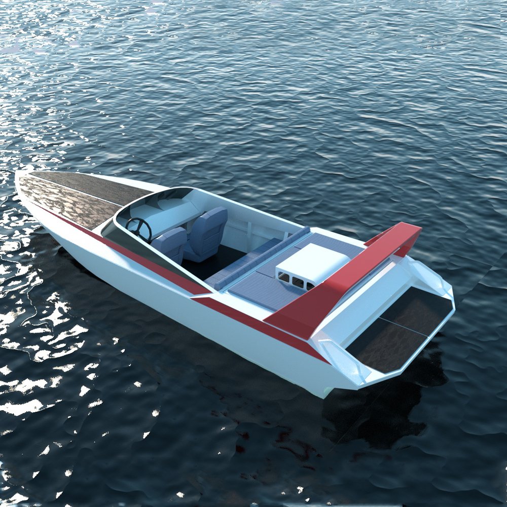 21FT Aluminum Mini Jet High Speed Boat V-Hull With Engine and Kits for Sale