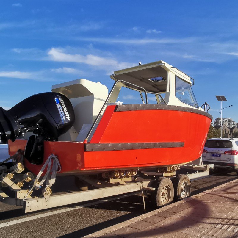 New 6.2m 21ft Deep V Hull Aluminum Offshore Fishing Boat with Outboard Engine Fishing Vessels for Sale