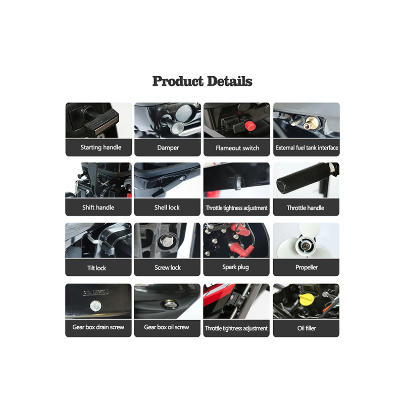 HangKai Outboard Motor 5hp Outboard Motor 4-stroke 5hp Outboard Marine Boat Engines