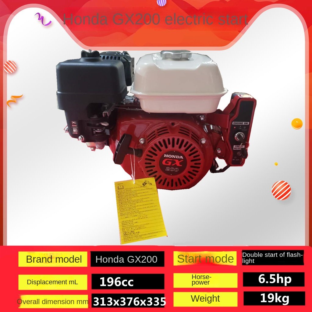 HondaGX390/GX160/GX200/GX270 Air-Cooled Gasoline Engine Used Kart Cleaning Cutting Long Service Life Boat Machinery